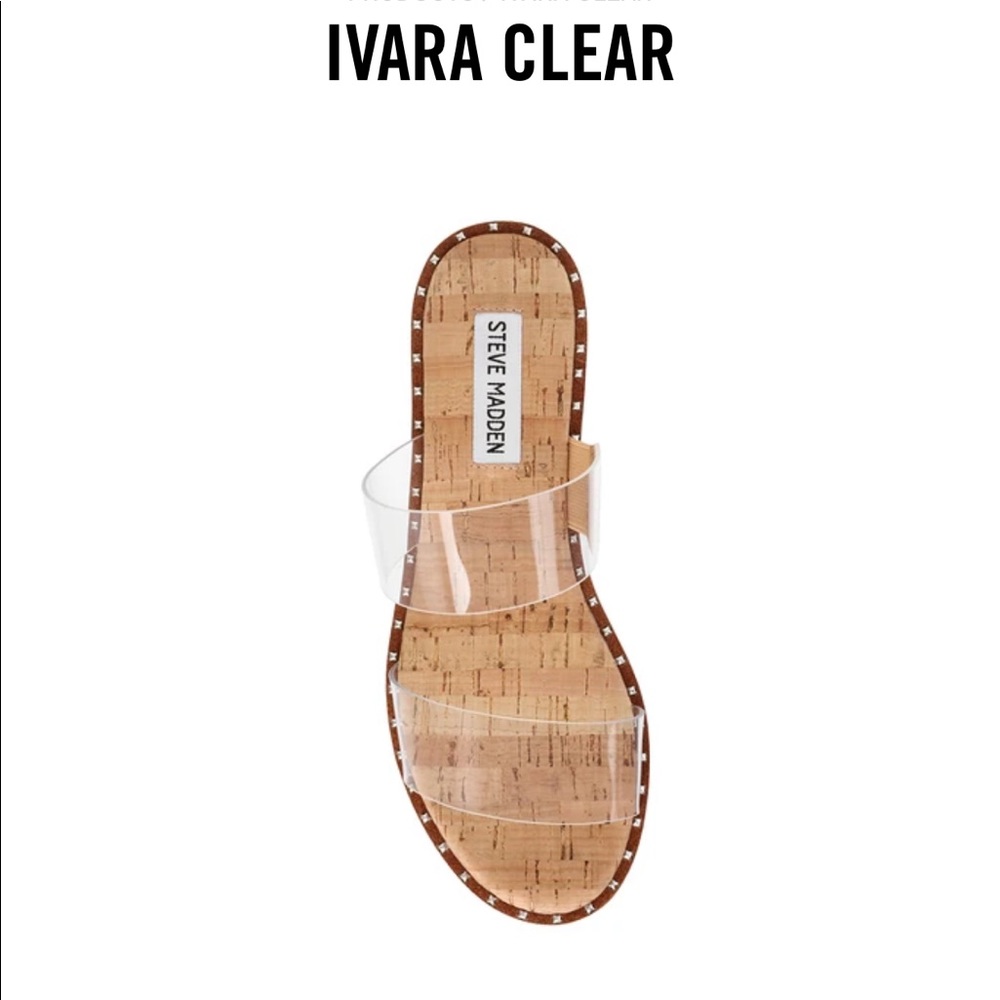 Steve Madden clear sandals
